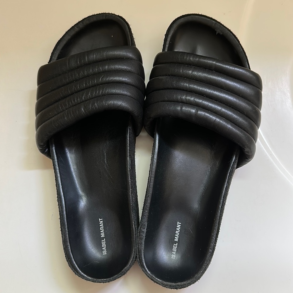 Isabel Marant Hellea Black Slider Womens size 40